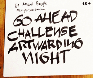 Go Ahead Challenge Artwarding Night