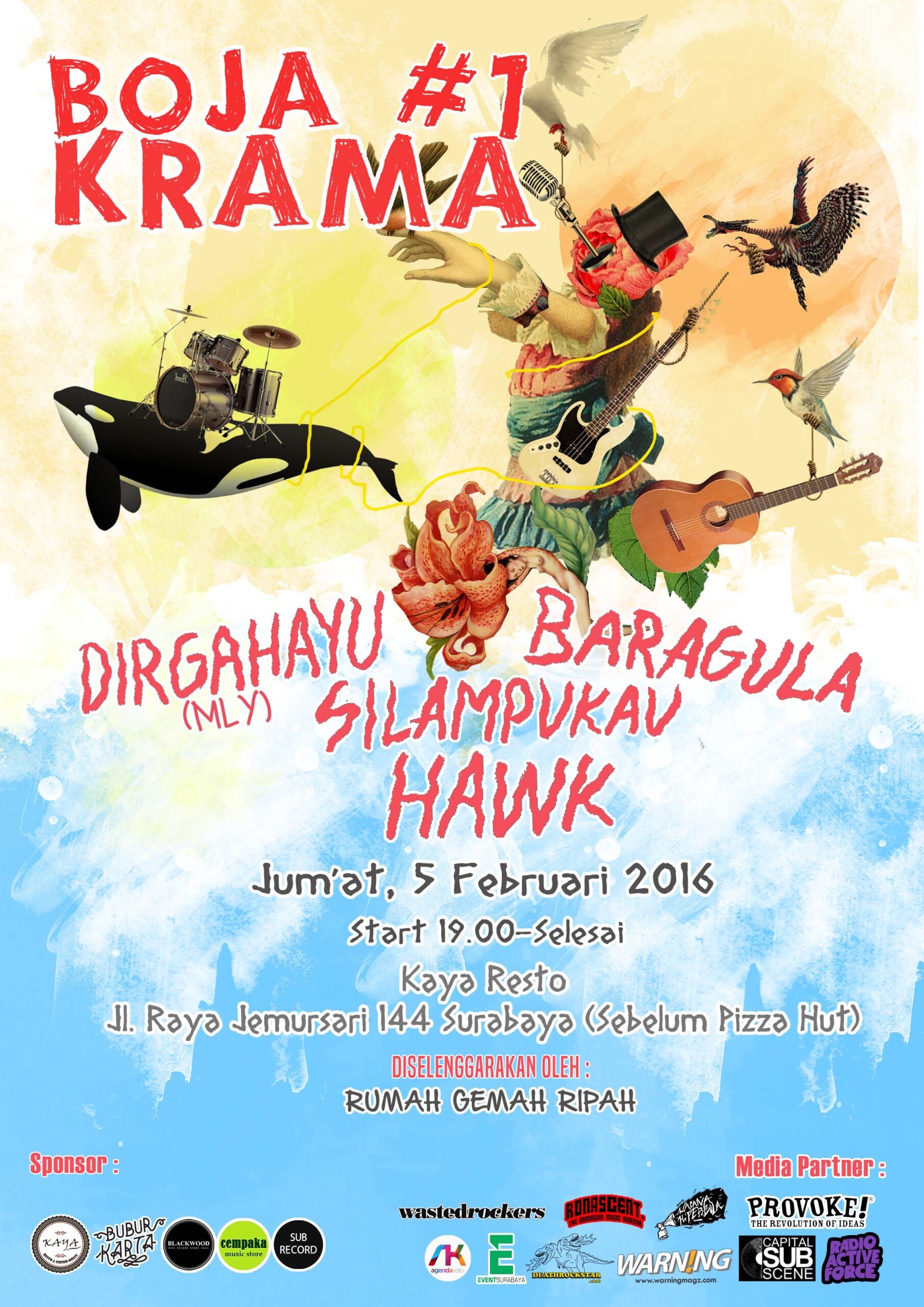 Boja Krama #1 (Surabaya) feat Dirgahayu, Baragula, Silampukau, Hawk