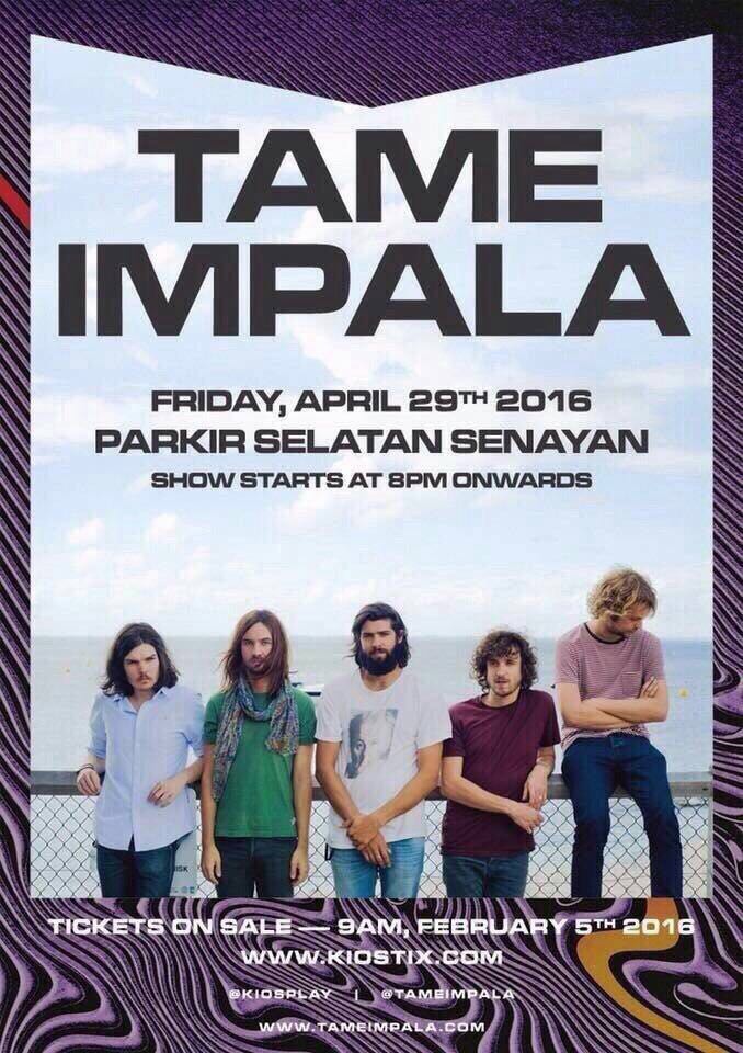 Tame Impala live in Jakarta, 29 April 2016