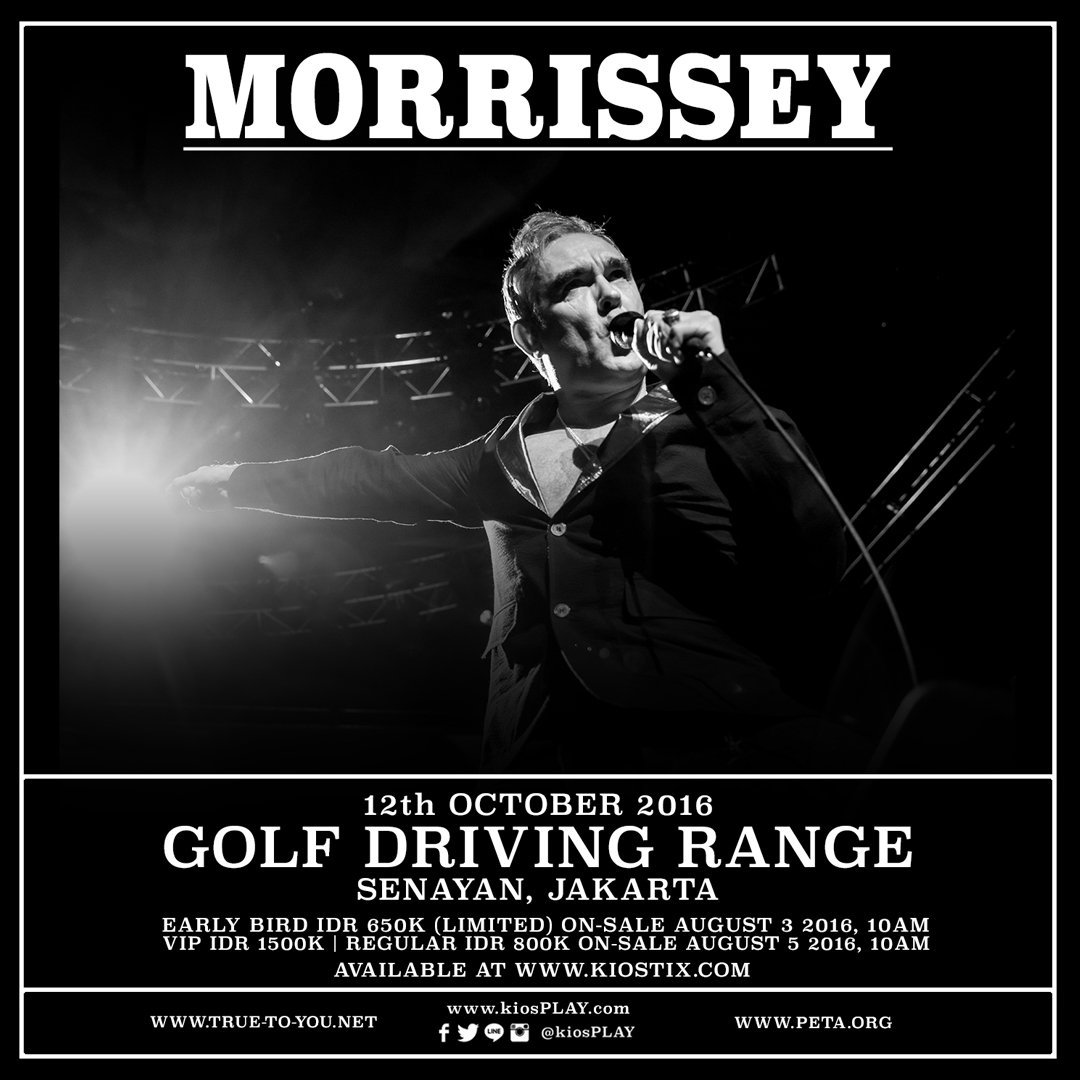 Konser Morrissey Untuk Kedua Kalinya Digelar di Jakarta