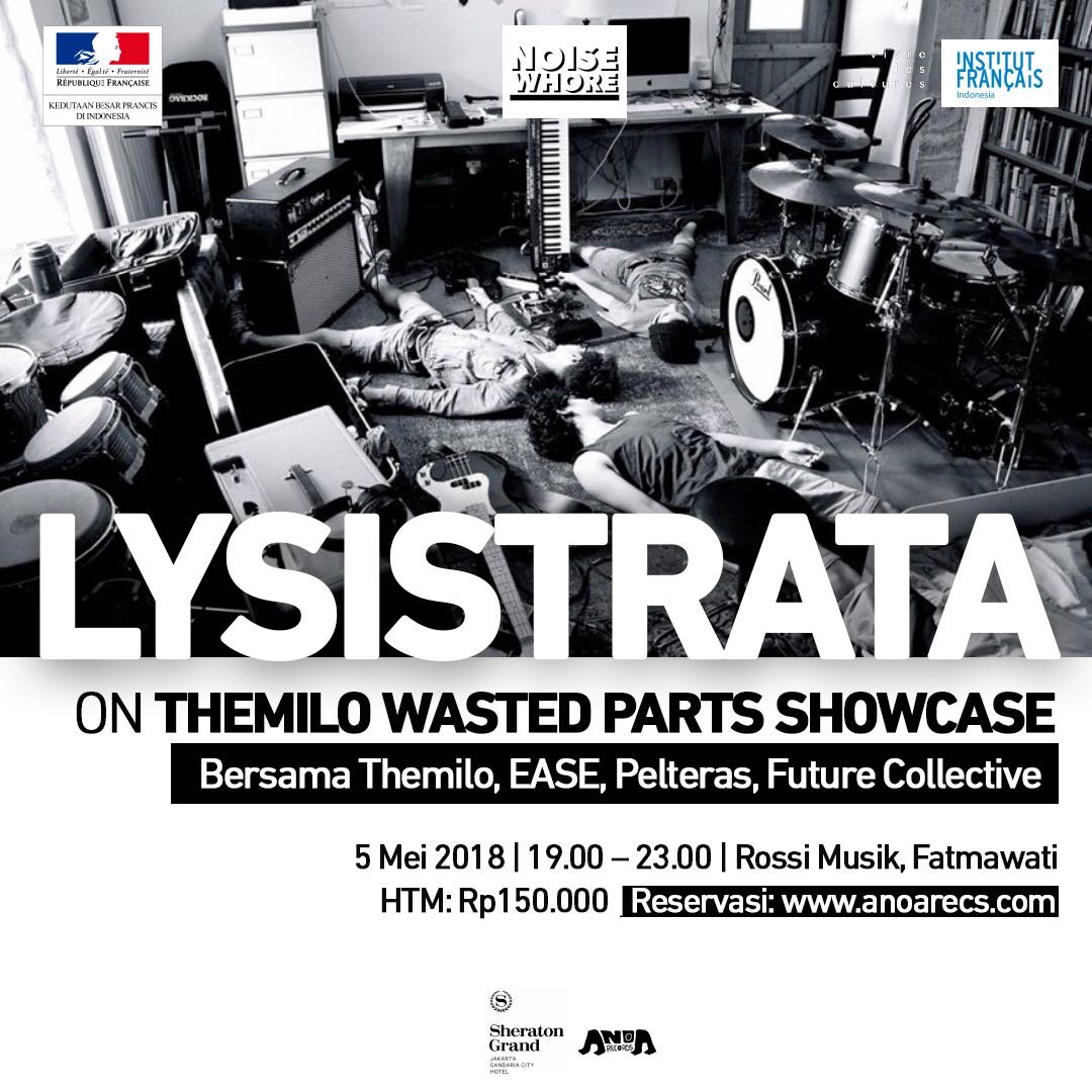 Lysistrata the French Math Rock band will also perform at The Milo Wasted Parts Showcase.