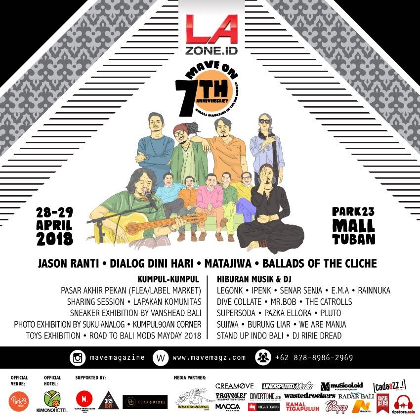 #MaveOn7thAnniversary • 28 & 29 April • Park 23 Mall, Kuta, Bali