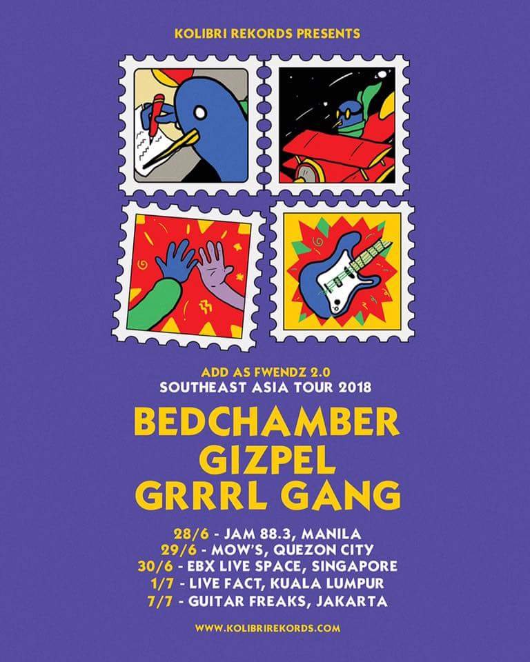 Bedchamber, Grrrl Gang & Gizpel Tour Asia Tenggara 2018