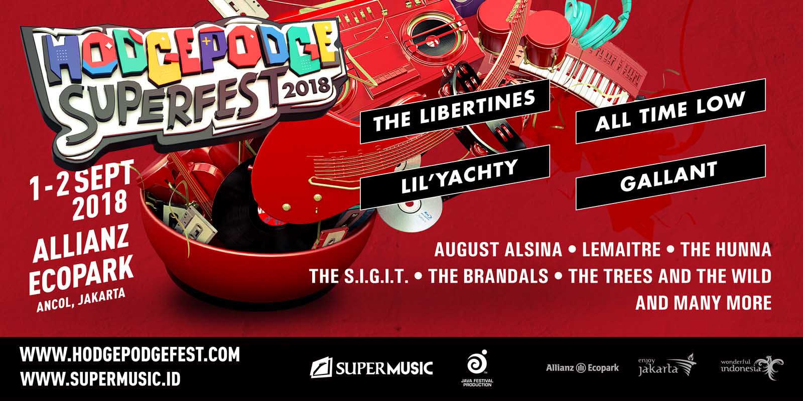 Hodgepodge Superfest 2018 • the Libertines, All Time Low, the SIGIT • 1-2 September
