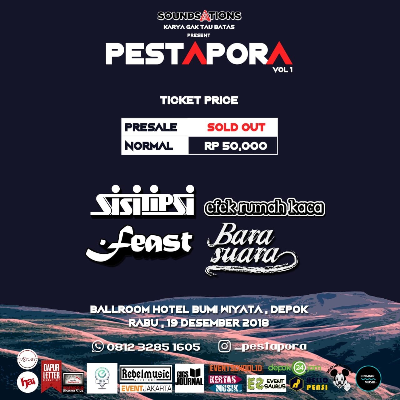 Pesta Pora | Ballroom Hotel Bumi Wiyata Depok | 19 Desember
